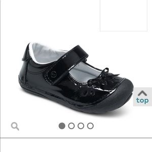 Stride Rite Black Mary Jane Shoes Patent Leather